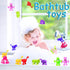 1 2 3 4 5 Toddler Suction Cup Bath Toys, Easter Basket Stuffers Animal Bath Toys for Kids Ages Mold Free Bathtub Window