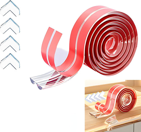 PUWANY Corner Protector Baby,Corner Protectors for Furniture,Crib Bumpers,Edge Protector Strip with 3M Adhesivef