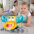Beby Buty Tummy Crawling Crab Baby Toy, Infant Time Walking Dancing Moving Crab Toys for Babies Girl Boys, Crawling
