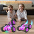 360 4WD Terucle Remote Control Car, Rc Cars Stunt RC Car Toys New Upgraded Strip Lights and Headlights Girl Toys