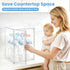 Countertop, 3 2 LANLISA Baby Bottle Storage Organizer for Tiers Clear Acrylic Bottles Station Organizer, Bottle Storage