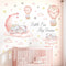 DECOWALL Dream Big Little One Wall Decals Elephant Moon and Stars Nursery