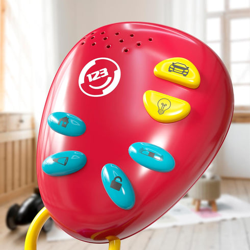 Lollipop Kids Car Keys Sensory Baby Toy, Teething Keys, Baby Rattle, All-in-One Sensory Toys for Babies