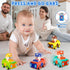 1-3, 4PCS Set 12-18 1st 1-2 Keamaidy Baby Car Toys for Toddler Press to Go Push Car, Infant Play Whistle Vehicle Toy