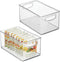 mDesign Plastic Baby Nursery and Food Organizer - Storage Holder Bin with