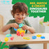 1-3, Playset, JoyCat Magnetic Wooden Dinosaur Building Toys for Toddlers Build and Take Apart Dino Montessori STEM Fine