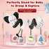 0-6 URMYWO Spiral Car Seat Toys for Babies Months, Black and White Baby Toys, High Contrast Baby Toys for Newborn