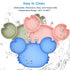 Silicone Suction Plate for Toddlers, Self Feeding Training Divided Dish and Bowl, BPA Free