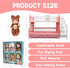 SwankyStyle 6 Pcs Adorable Mini Baby Dolls with Cute Animal Outfits & bunk Bed , Realistic Mini Babies & Dolls