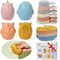 Baby Bath Toys 16 Pack Easy-Clean & Squeezable Silicone Bath Toys for