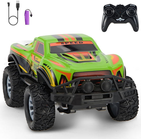 Remote Control Cool Off-Road Vehicle Truck, 2.4GHz RC Car with LED Lights,