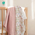Set lulumoon Muslin Swaddle Blankets for Baby: Soft Cotton Newborn Receiving Blankets - Floral Print Nursery Gift