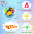 Auvitaya 30 4-8, 3 4 5 6 7 PCS Suction Cup Toys, Baby Bath Tub Toy with Eggshell, Silicone Shower Toys for Age Suction