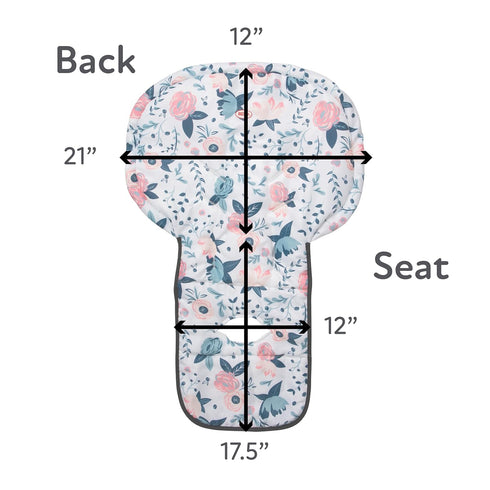 Nuby High Chair Spill-Resistant Cover in Floral Design