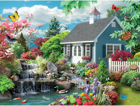 Bits and Pieces 1000 Piece Jigsaw Puzzle for Adults - Dream Landscape Spring Scene by Artist Alan Giana