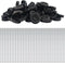EUDAX 30mmx8mm Plastic Roll Toys Wheel and 2mm Dia Shaft Axles for DIY Toy RC Car Truck (100pcs)