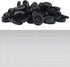 EUDAX 30mmx8mm Plastic Roll Toys Wheel and 2mm Dia Shaft Axles for DIY Toy RC Car Truck (100pcs)