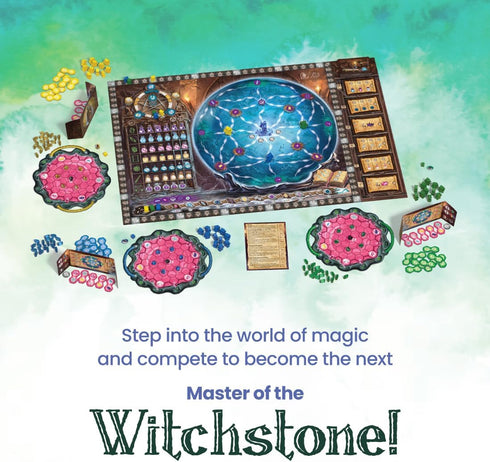 R&R Games Witchstone, Strategy Game for Family Board Game Night, for Kids, Teens, and Adults