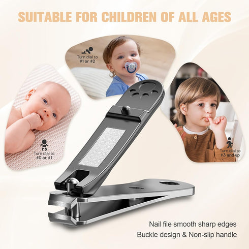 Trimmer FERYES Kids Nail Clippers - Small Jaw Precise Baby Nail Fingernail Clippers for Toddler, Child, Infant - Safe