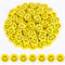 Whaline 80Pcs Smile Mini Bulk Erasers, Welcome Back to School Yellow Round Happy Face Collection for Classroom Rewards
