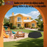 5-Meter 60L 52W 9" Outdoor Hexagonal Sandbox Cover with Two Night-Vision Reflective Handles and Webbing Loops