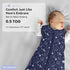 6-12 3 Pack 100% 0.5 2-Way Unnivoll Baby Sleep Sack Months Cotton Lightweight TOG Wearable Blanket Baby Sleep Bag