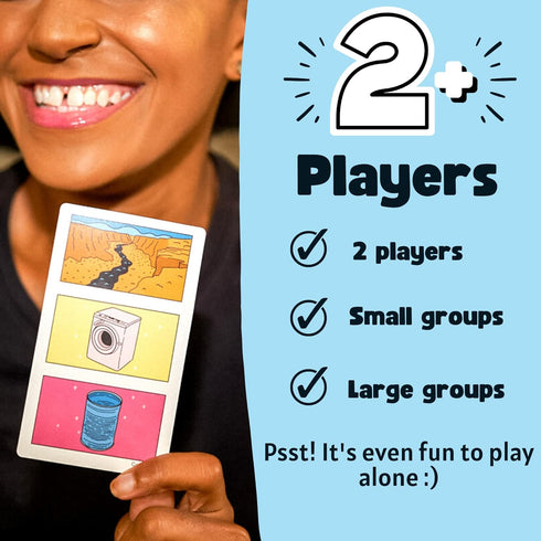 OFF TOPIC Get The Picture Card Game - Fun Word Puzzle Game for 2+ Players, Great Party Game