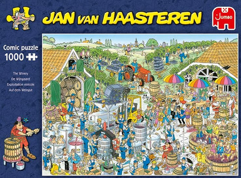 Jumbo Jan Van Haasteren - 'The Winery' Unique Comic Fun Jigsaw Puzzle for Adults, 1000 Piece