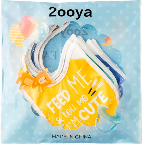 7-Pack Cotton Waterproof Baby Bibs - Perfect for Feeding