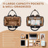 Backpack,Multi mom,16 Inch,Black Diaper Bag Function Water Resistant Diaper Bag With Hook,Casual Hanging diaper bag