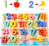 Wooden Puzzles for Toddlers - Voamuw Alphabet Number Shape Learning Education Toys for Kids Ages 3-6 (Set of 3)