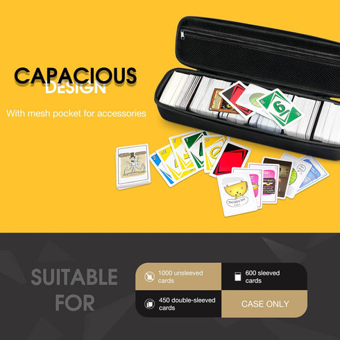 5 1200 ProCase Trading Card Storage Case with Dividers, Carrying Case Store Cards Durable Playing Card Game Travel Box