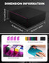 ZLCA Trading Card Storage Box - Holds 2400+ Cards, MTG Deck Box with 4 Stoppers, Black & Purple Organizer.