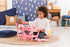 2-in-1 14" 17" Corolle Baby Doll High Chair - Design fits and Baby Dolls, Pink