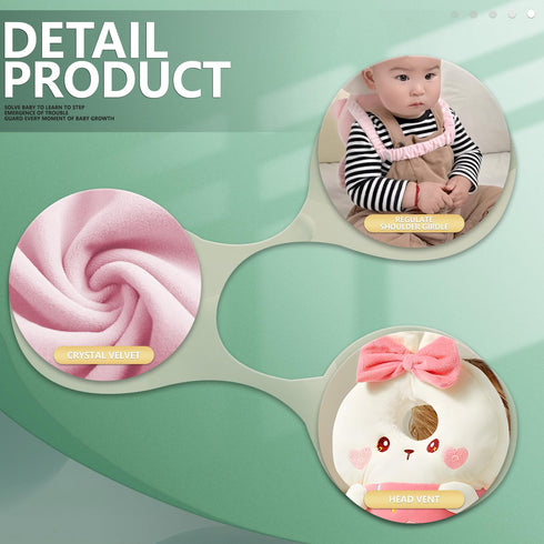 WKC Backpack 11) Baby Head Protector with Knee Pads & Non-Slip Socks, Toddler Safety for Crawling & Walking (Style