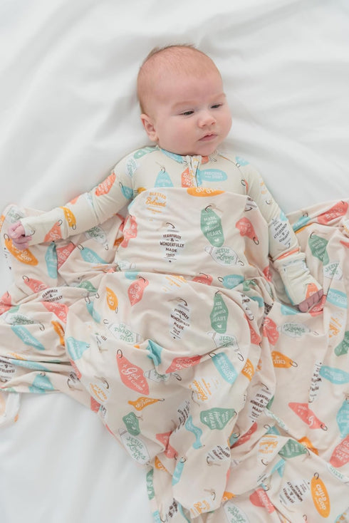 Ellie Sue 47 47 Promises Stretch Blanket Soft Bamboo Baby Blanket, Swaddle Blanket, x Faith Collection