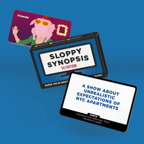 Bubblegum Stuff Sloppy Synopsis: TV Card Game for TV Buffs, 55 Iconic Shows with Dreadful Descriptions