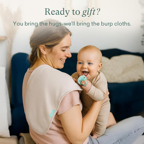 21 10, 3-Pack PurComfy Supersoft Burp Cloths, Premium Bamboo Viscose Baby Burp Cloths, Absorbent & Skin-Friendly, Large