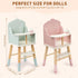 18 inch 18 inch Pithfor Wooden Baby Doll High Chair, Baby Doll Furniture, Fits Up to Dolls, Doll Accessories - Green
