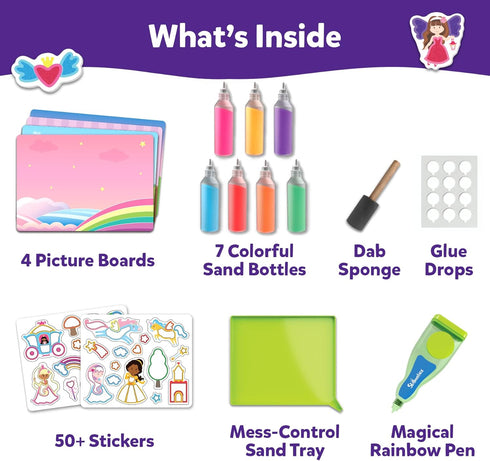 50+ 4, 5, 6, 7, 8, 9, 10 Skillmatics Sand Art Activity - Mess-Controlled DIY Unicorn & Princess Craft Kit with Colorful