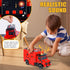 3-7 6 Versatile Transforming Truck with Race Tracks for Kids Ages - Foldable Car Toy with Dual Launchers, Cars