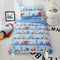 PINNKKU 4-Piece Toddler Bedding Set, Includes 1 Flat Sheet, 1 Fitted Sheet,