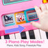 1-3 6-9-12-18 1 0-2 Baby DJ Table for Toddlers with Music & Light, Musical Baby Piano Toys Months Toddler Activity