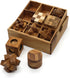 BSIRI 9 Puzzles in a Box, Wooden Brain Teaser Puzzles, Educational Kids Games, Ideal for Birthday Gifts