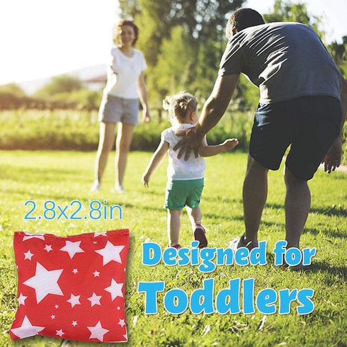 RaboSky Small Bean Bags for Kids - Mini Toss Game, Cornhole Toy for Toddler Preschool, Outdoor Activities