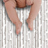 Birch Stripe Deluxe Flannel Changing Pad Cover, Cotton Flannel, Fits Standard Changing Pad 16 in x 32 in
