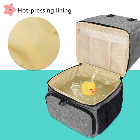 2 2 LUXJA Breast Pump Bag with Compartments for Breast Pump and Cooler Bag, Breast Pumping Case with Options