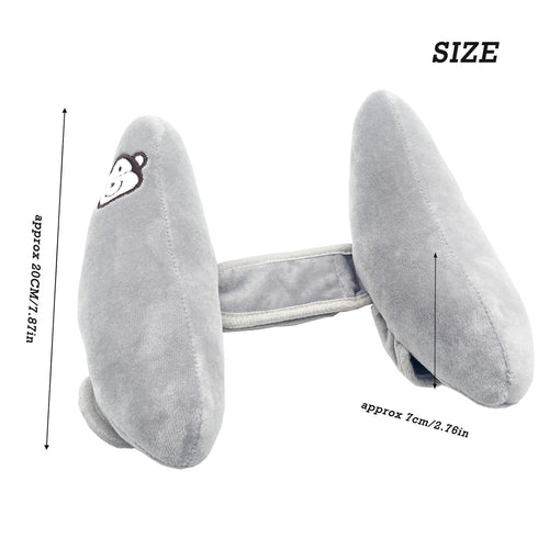Baby Travel Pillow, Adjustable Head Neck Pillow for Infant Car Seat, Stroller Headrest Pillow for Infants, Banana
