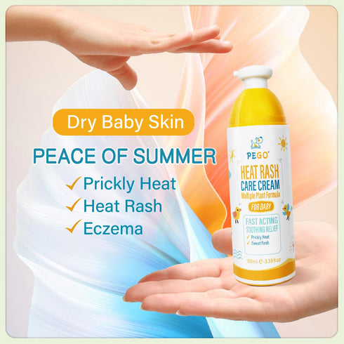 Inflammation 100ml/3.38oz (100ml/1Pack) Heat Rash Care Cream for Babies | Prevents Prickly Heat, Sweat Rashes, Eczema