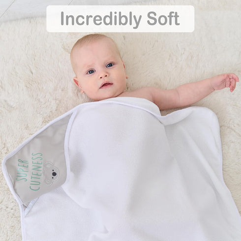 Set 6-Pack 28 28 Inch(Grey Viviland Baby Towels and Baby Wash Cloths Hooded Baby Towels Baby Wipes Absorbent Bath Face